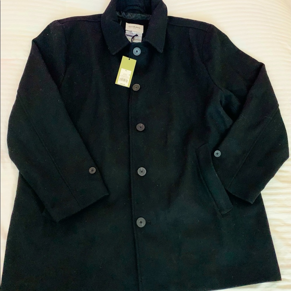 Goodfellow & Co Black wool Coat XL